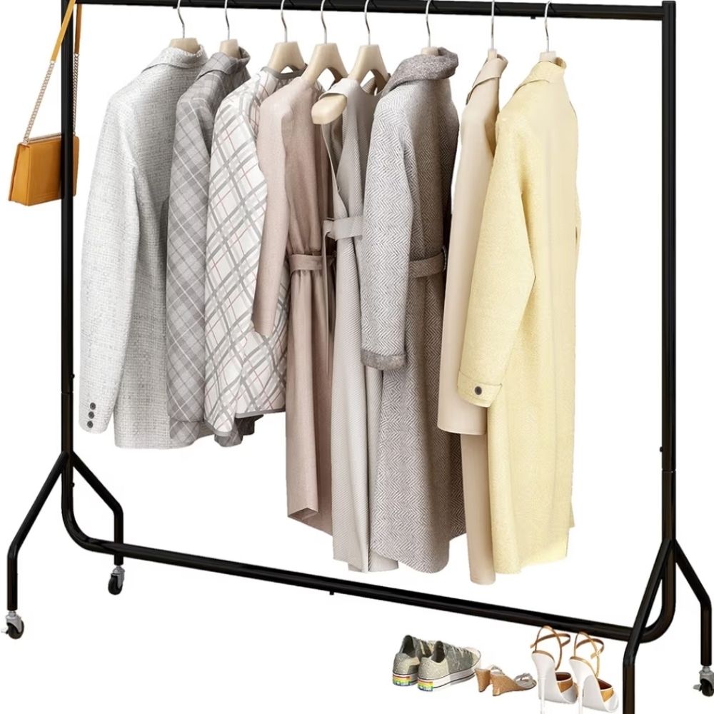Metal Clothing Rack On Wheels